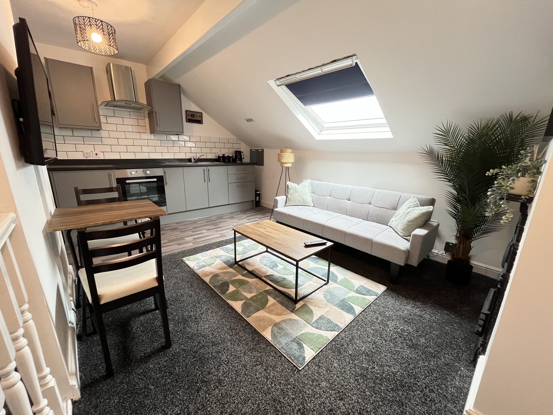 Lounge and kitchenette at The Aberdeen House, Floor 3