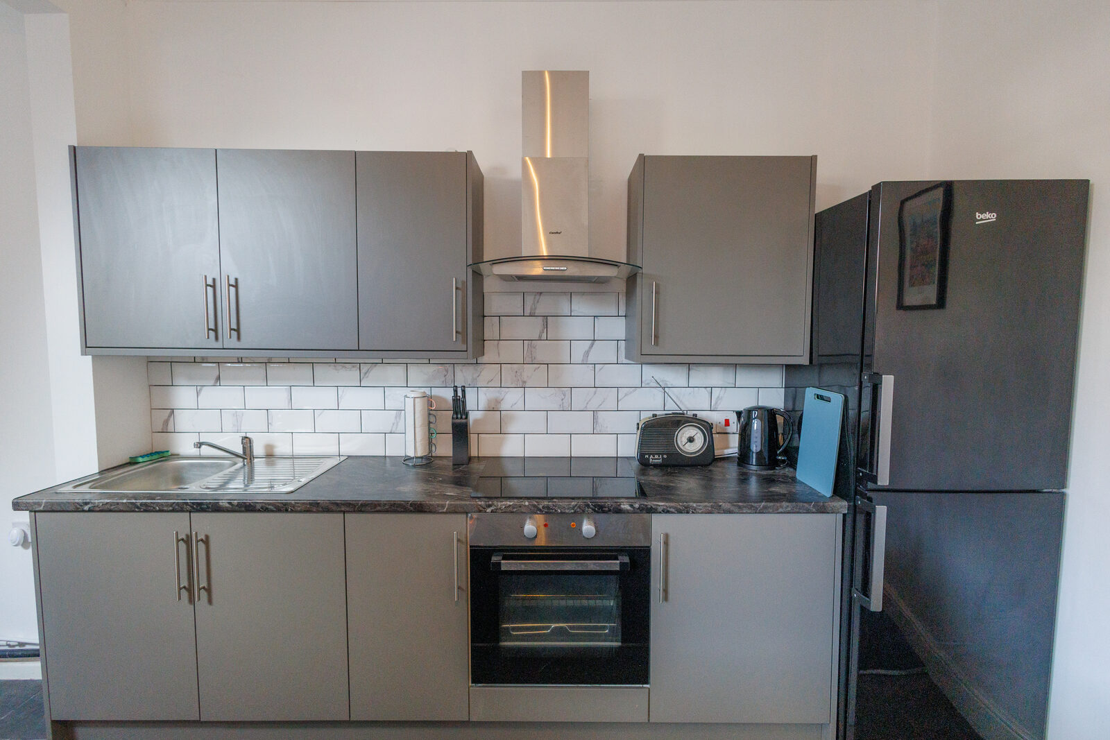 Kitchen at Aberdeen Walk contractor accommodation